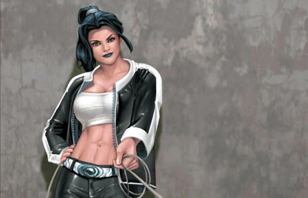 Cover art from Weapon X with Aurora's 2000s casual outfit